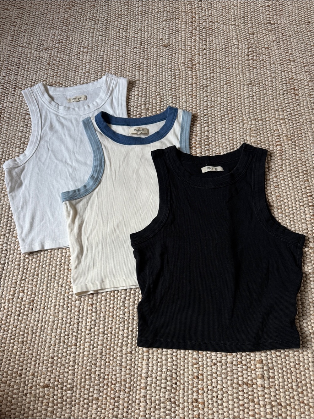 Madewell Set of Cropped Tanks